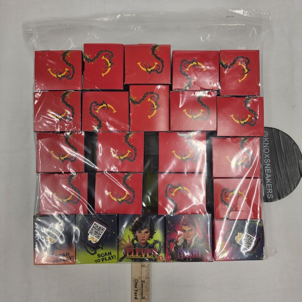 Lot of 23 McDonald's Netflix Stranger Things Happy Meal Toys 2026 Activity Book